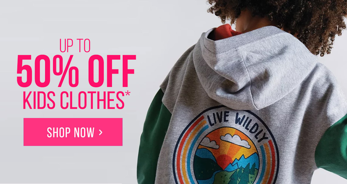 Up to 50% Off Kids Clothes*